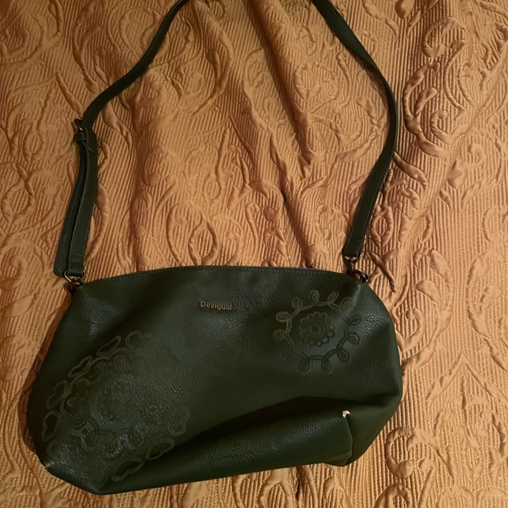 Desigual Olive Floral Shoulder Bag